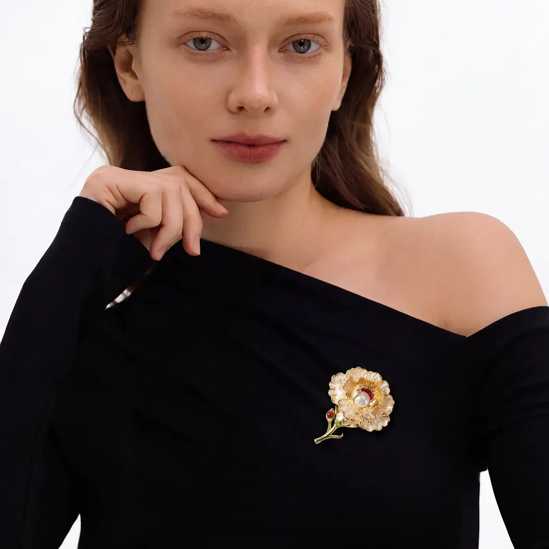 Kohaku no Niwa Brooch