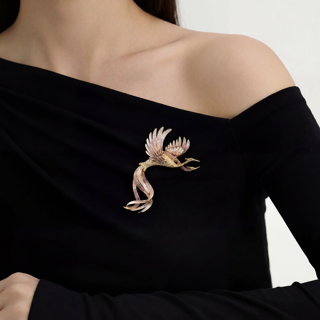 Tsuru no Kōrin Brooch